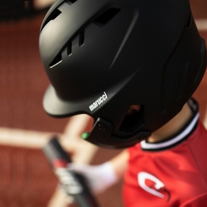 DURAVENT BATTING HELMET WITH JAW GUARD BLACK, SR